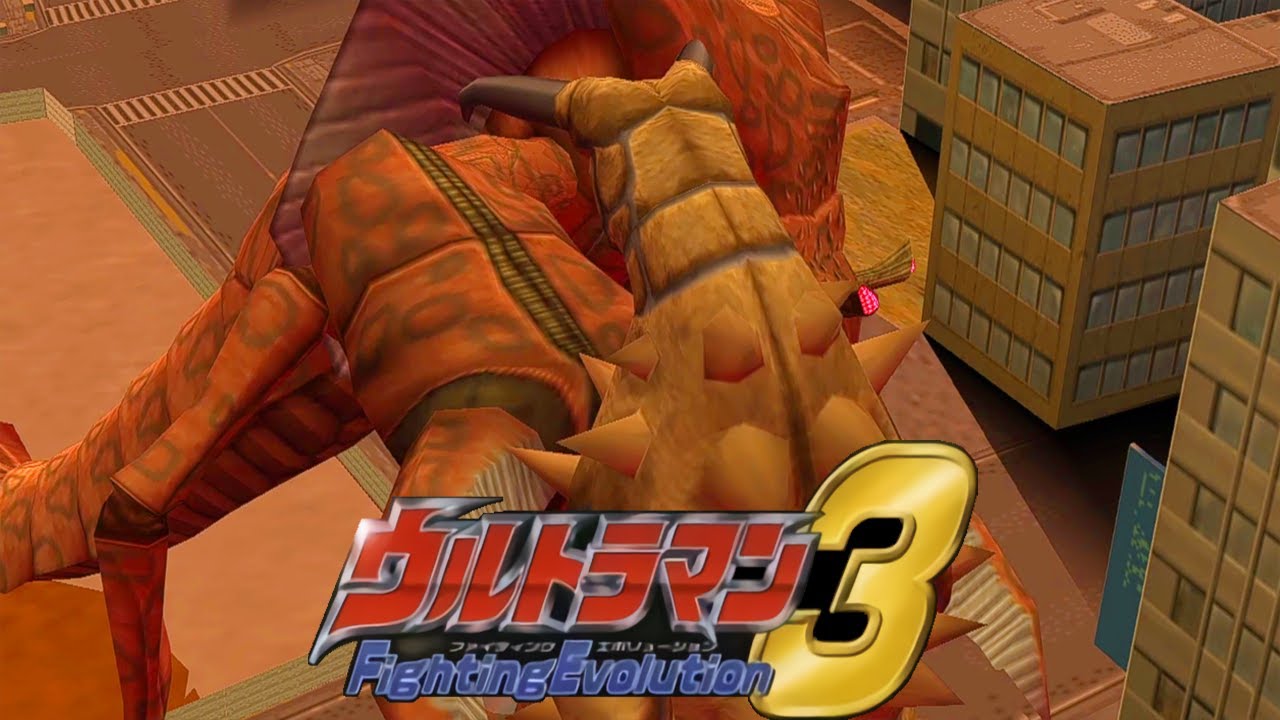 [PS2] Ultraman Fighting Evolution 3 - Reigubas vs All Kaiju IV (1080p 60FPS)