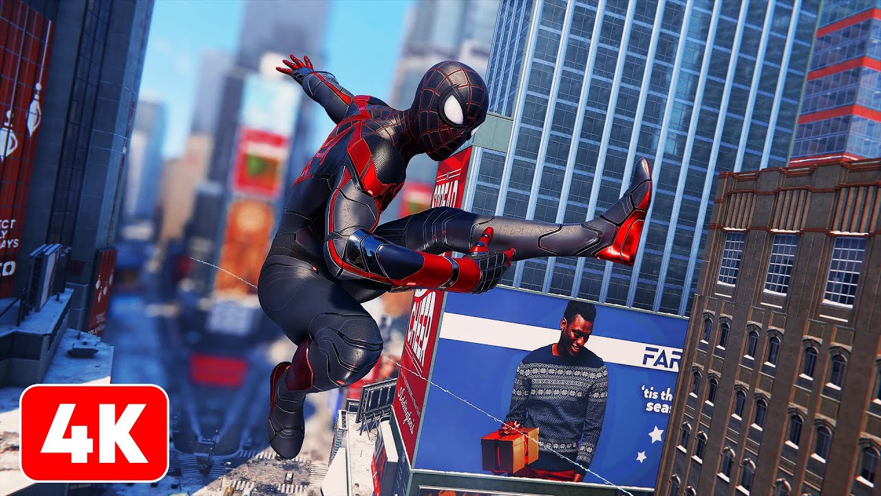 Spider-Man: Miles Morales (PS5) New Advanced Tech Suit Gameplay [4K 60FPS Ray Tracing]