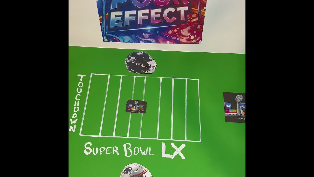 DIY Super Bowl 60 Resin Coasters Epoxy Pour @ThePourEffect