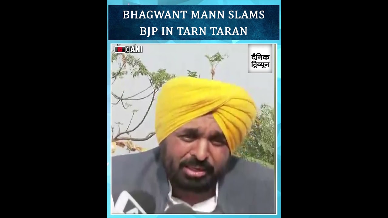Tarn Taran Bypoll: CM Bhagwant Mann Slams BJP During Roadshow for AAP Candidate