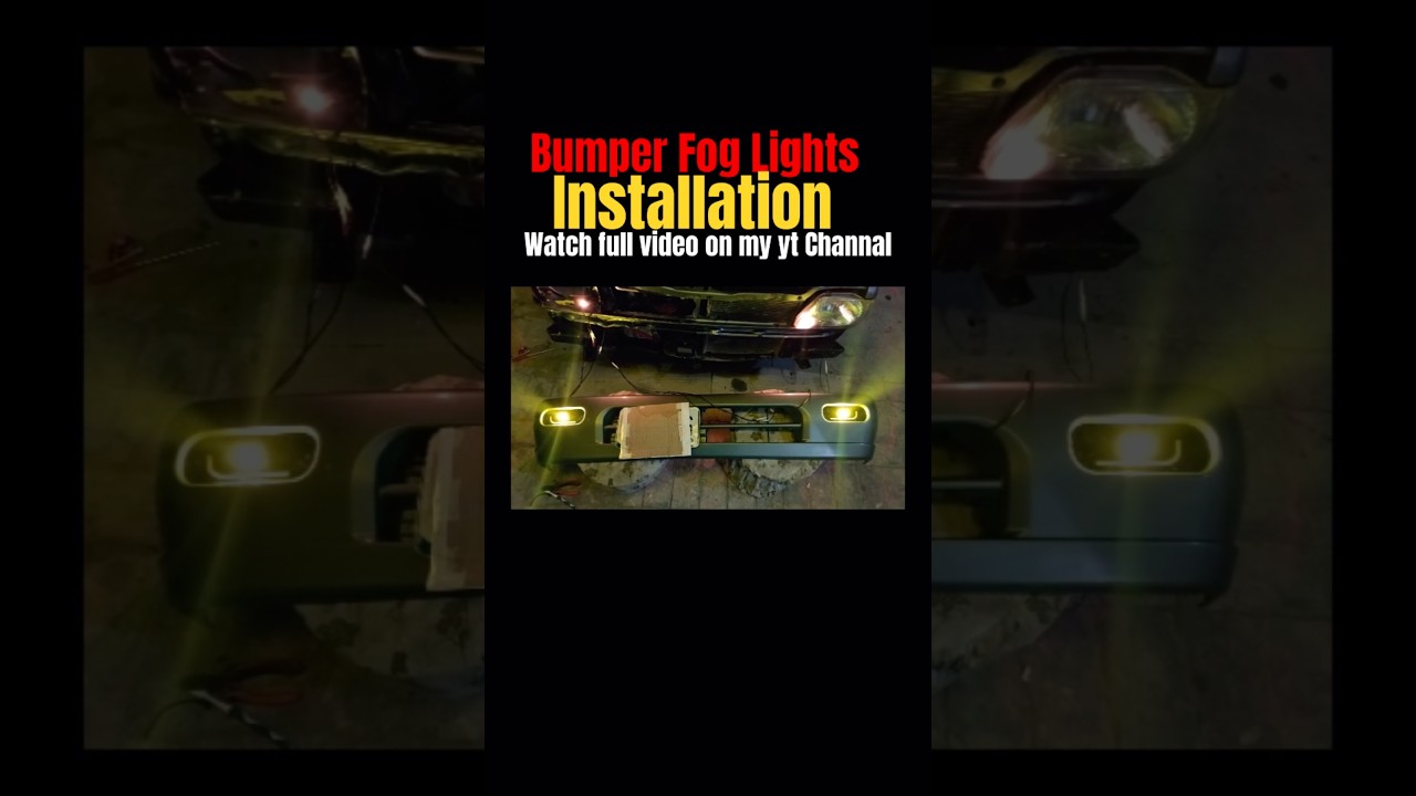 Bumper Fog Lights | @AlwaysBoss.1M #shorts #suzukimehran #foglights #cars