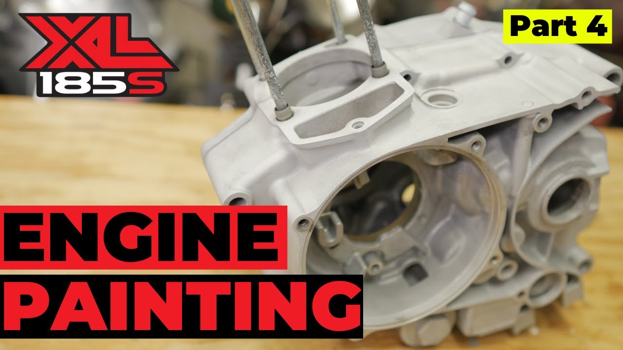 Engine Case Painting: Honda XL185 Part 4