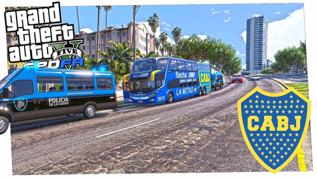 🚔 LSPDFR | D&Iacute;A 603 | ESCOLTANDO EL BUS DEL BOCA JUNIOR