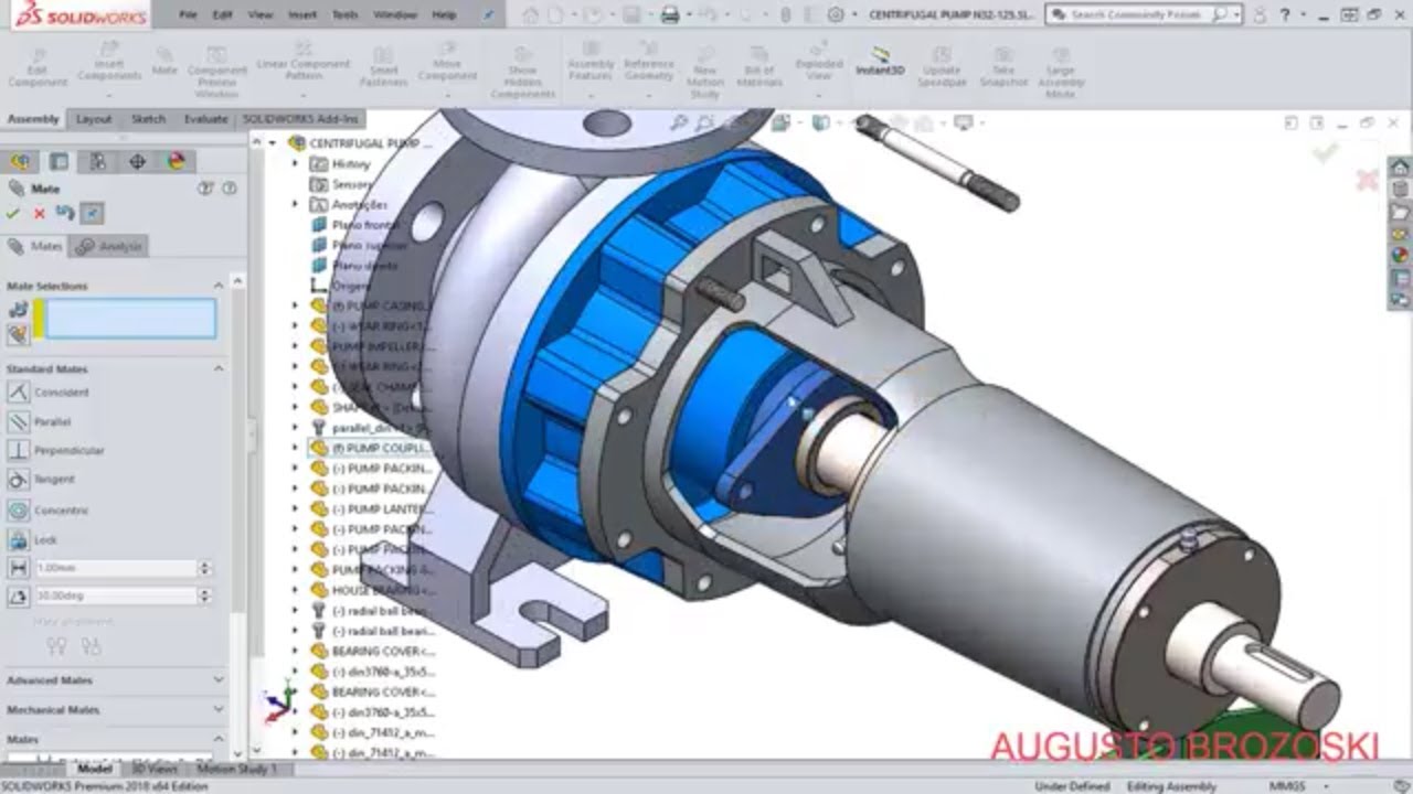 Solidworks Centrifugal Pump 08 - 09