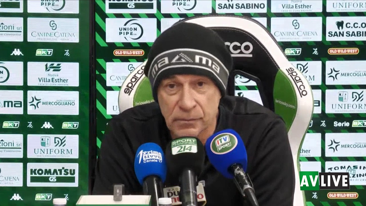 Avellino, la conferenza stampa di presentazione di Davide Ballardini