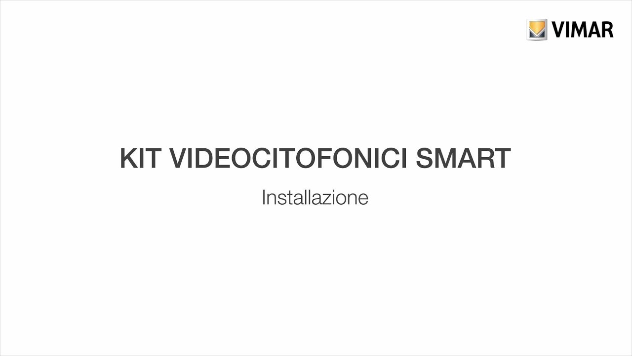 Kit videocitofoni smart - Installazione