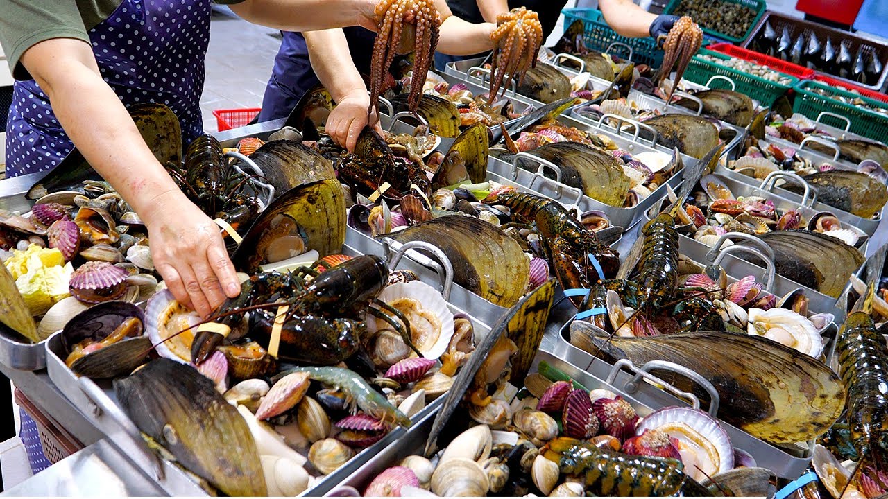 BEST 4!! удивительные блюда из морепродуктов в Корее - корейская уличная еда