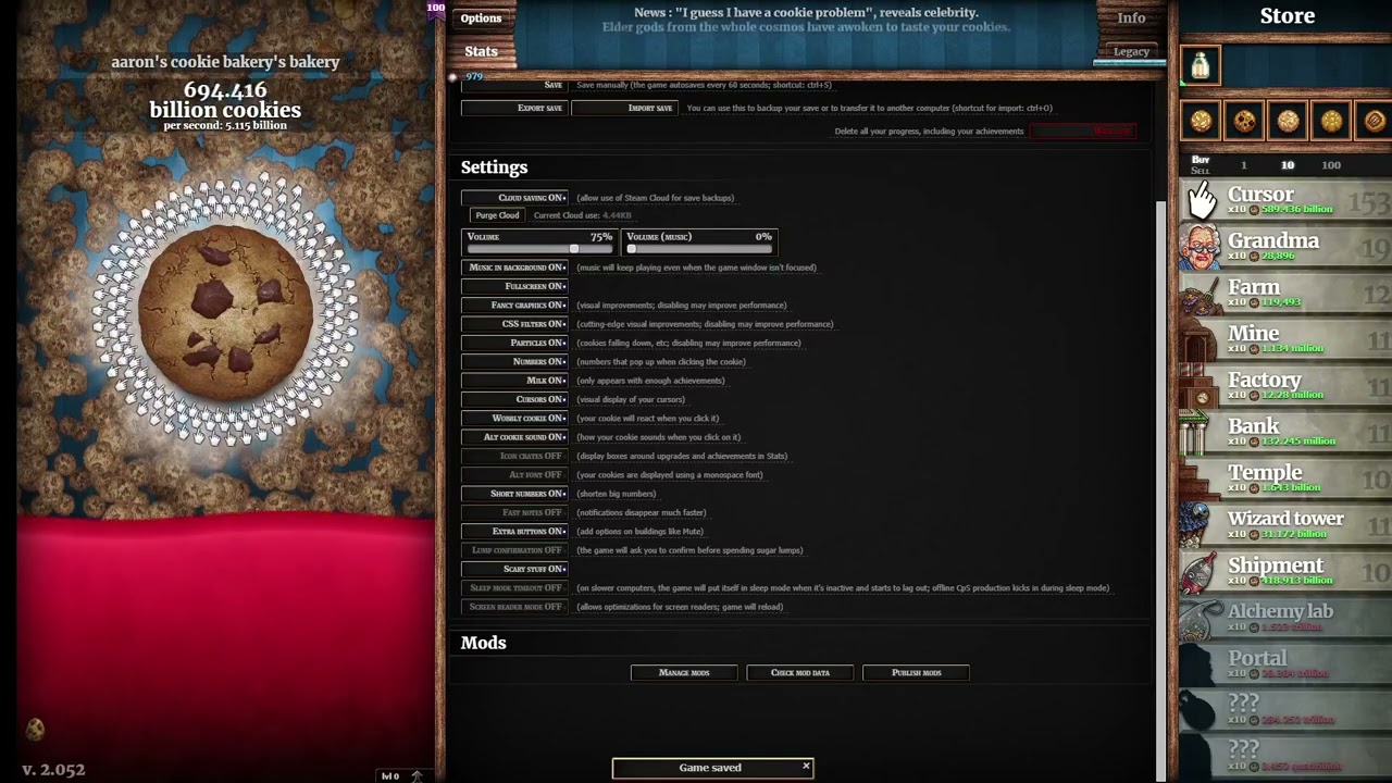 How to Get the Grandmapocalypse Achievement in Cookie Clicker