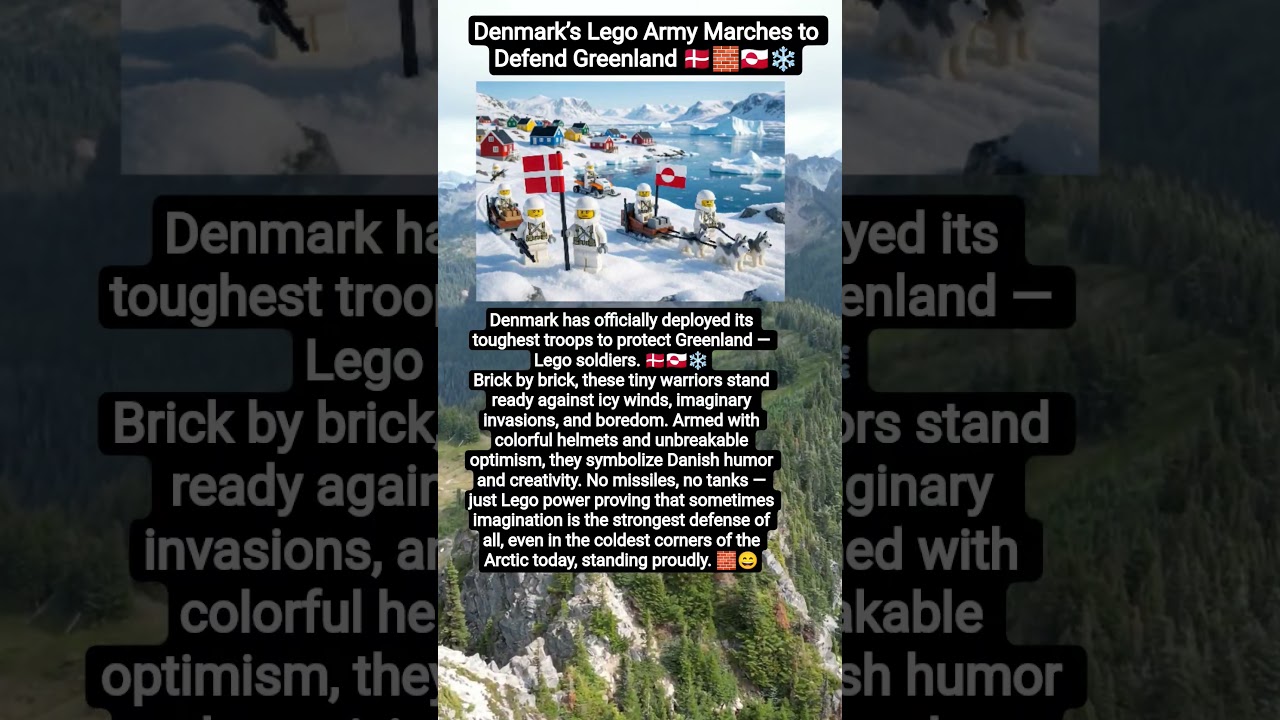 Denmark’s Lego Army Marches to Defend Greenland 🇩🇰🧱🇬🇱❄️