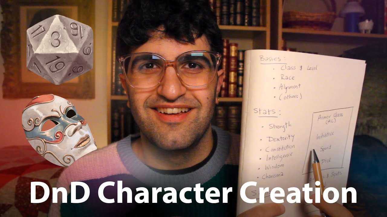[ASMR] Basics of DnD Character Creation (Earnest)
