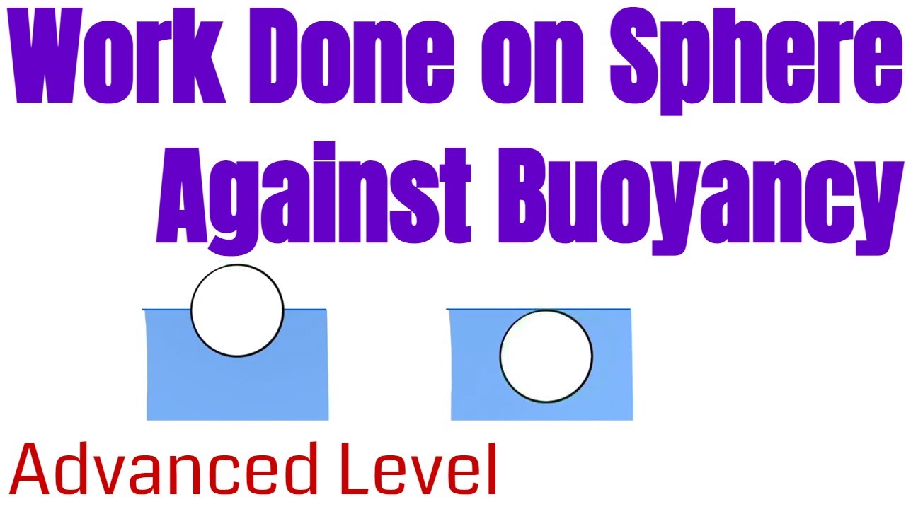 Very Good Question in Work Done against Buoyancy (Advanced Level) (Fluid Fluids 28)