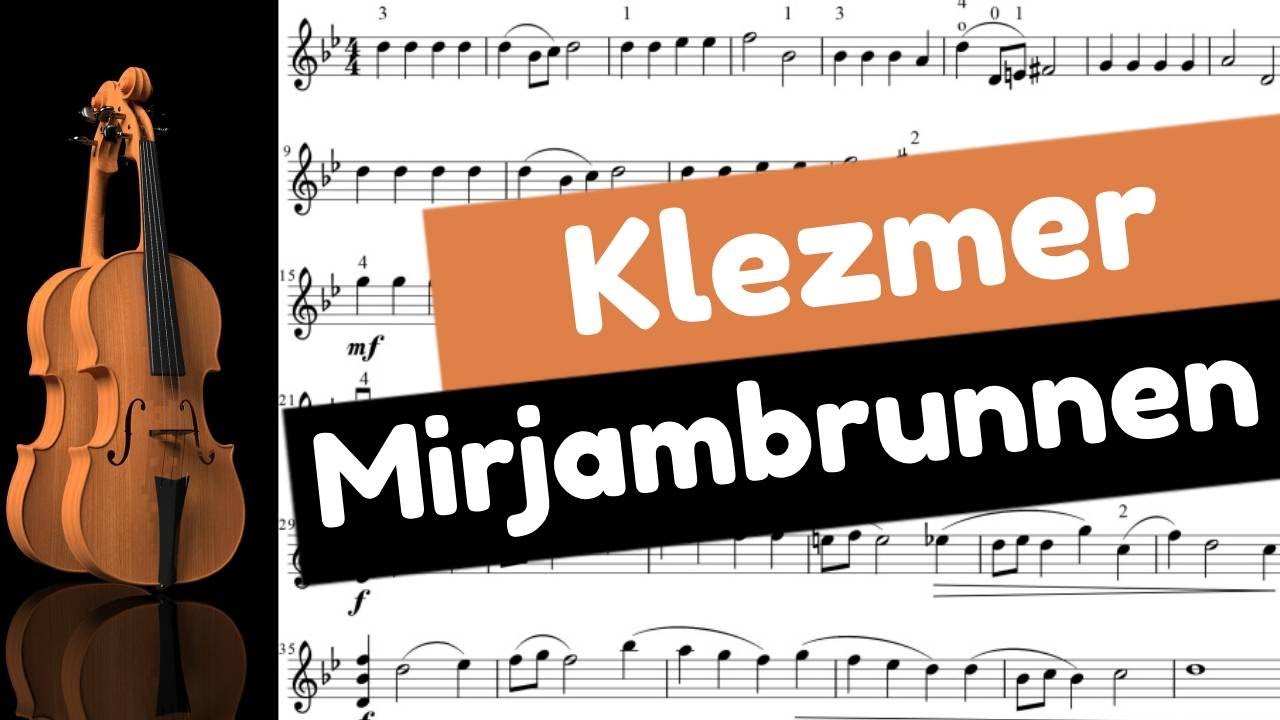Der Mirjambrunnen. Violon Klezmer. Partition. Violon Sheet Music