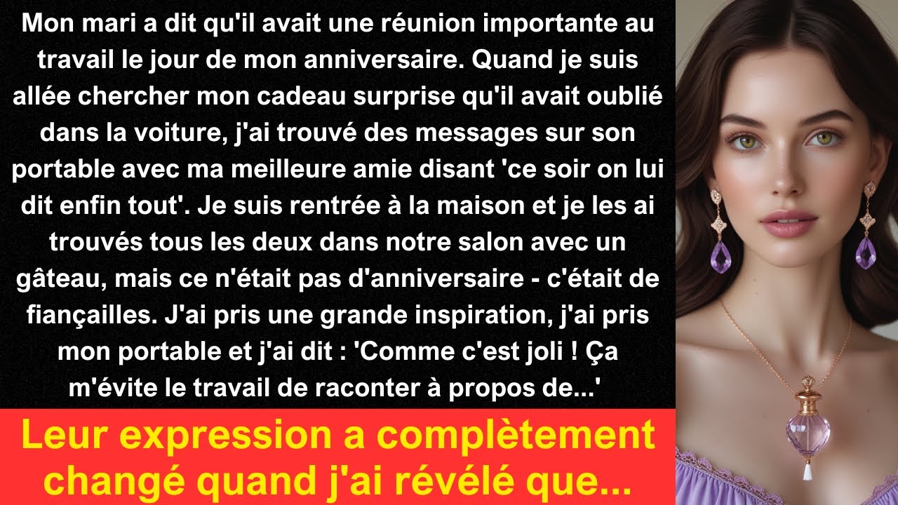 Mon mari a dit qu'il avait une réunion importante au travail le jour de mon anniversaire. Quand...