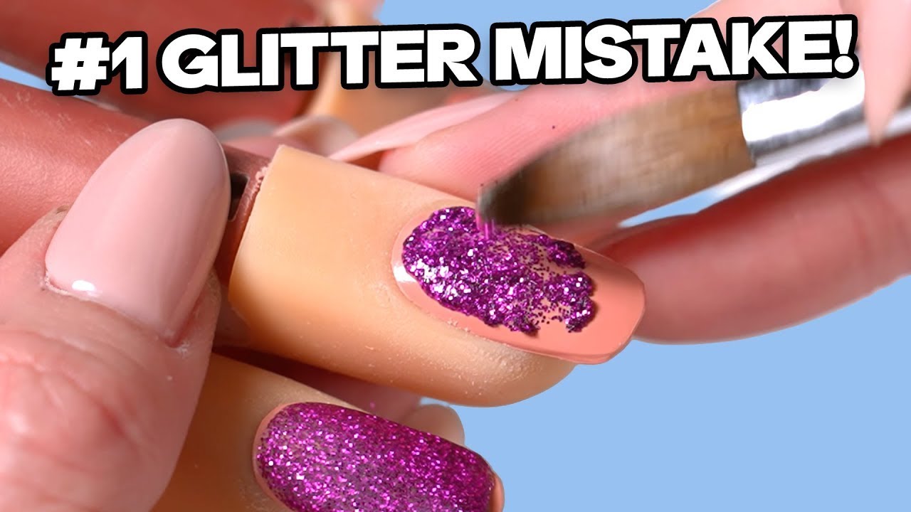 The #1 Mistake RUINING Your Glitter Nails Acrylic vs  Gel FIX!