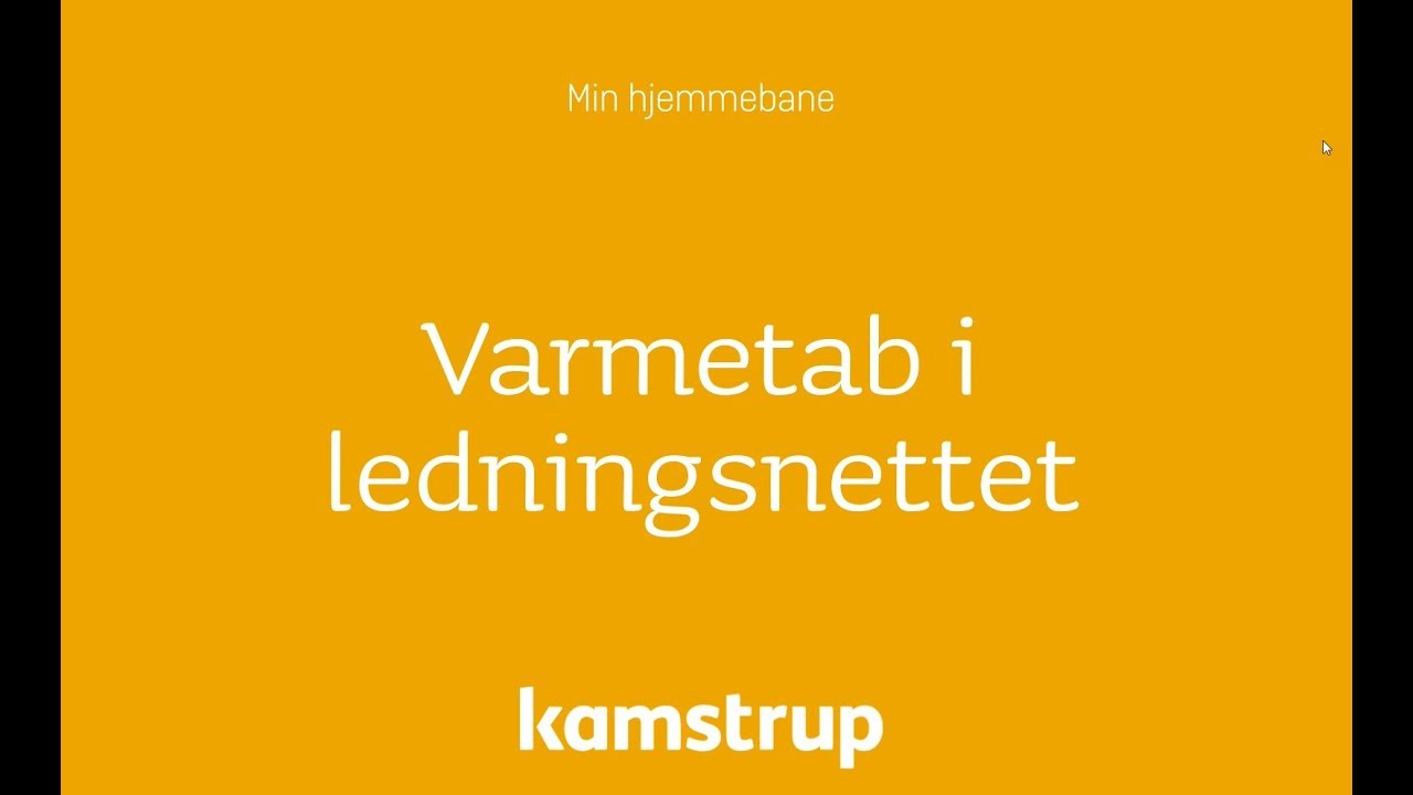 Varmetab (ledningstab) i ledningsnettet