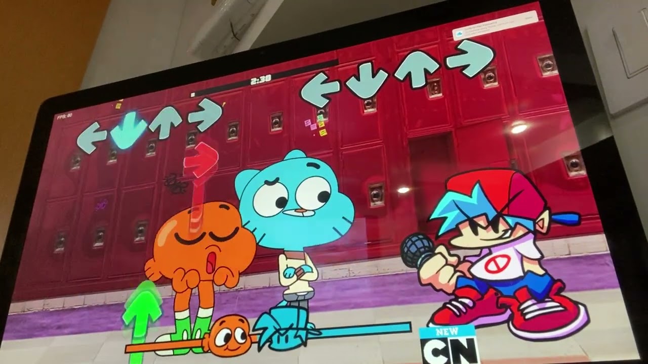 The amazing world of Gumball school fnf mod
