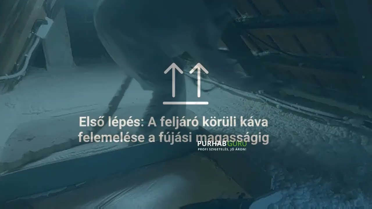 Födémszigetelés Purhabbal - mi történik a feljáró körül?