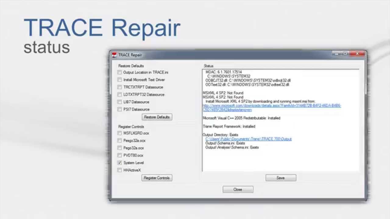 TRACE 700 TRACE Repair