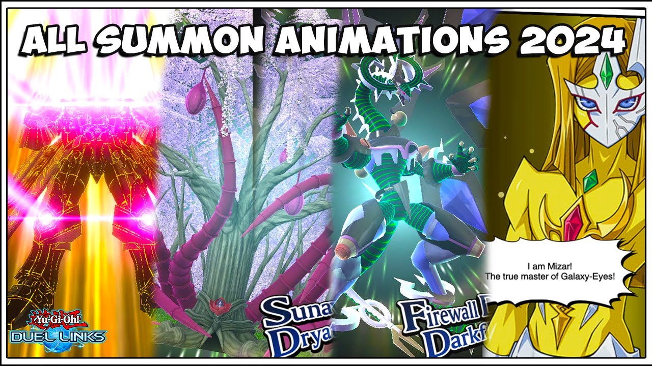 Yu-Gi-Oh! DUEL LINKS - All Summon Animations 2024 Japanese Voices (JP/EN)