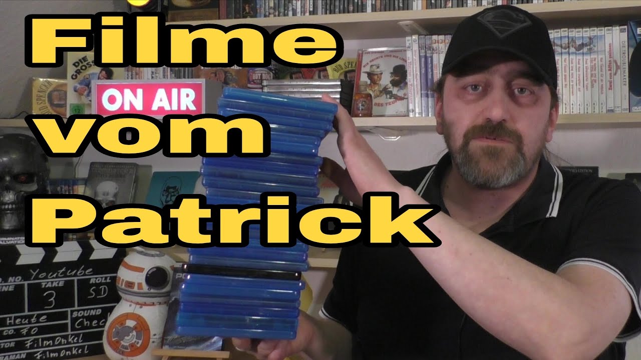 Eine Papiertüte voller Filme vom Patrick