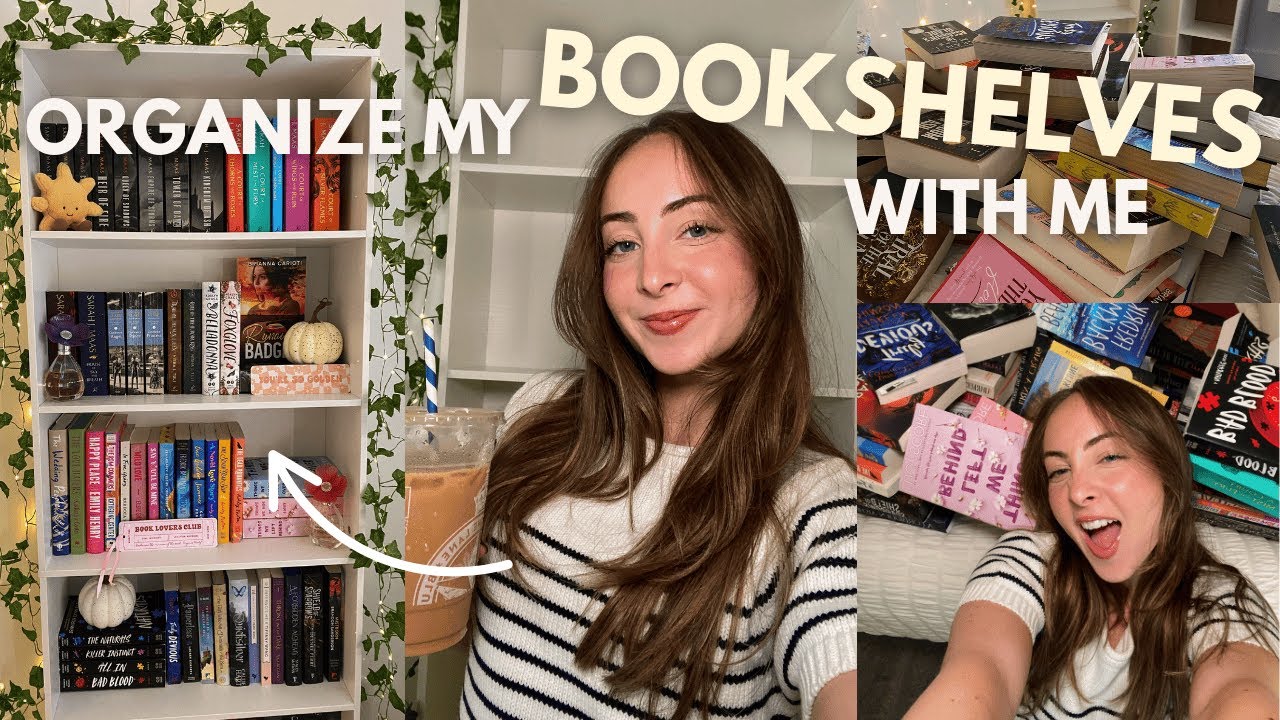 re-organize & decorate my bookshelves with me! 🫶🏻📚 | bookshelf tour