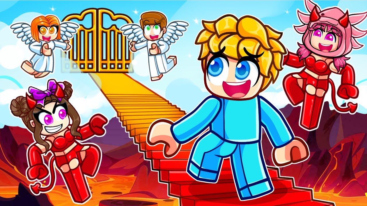 Entkomme der HÖLLE zum HIMMEL  in Roblox mit meinen Freunden!