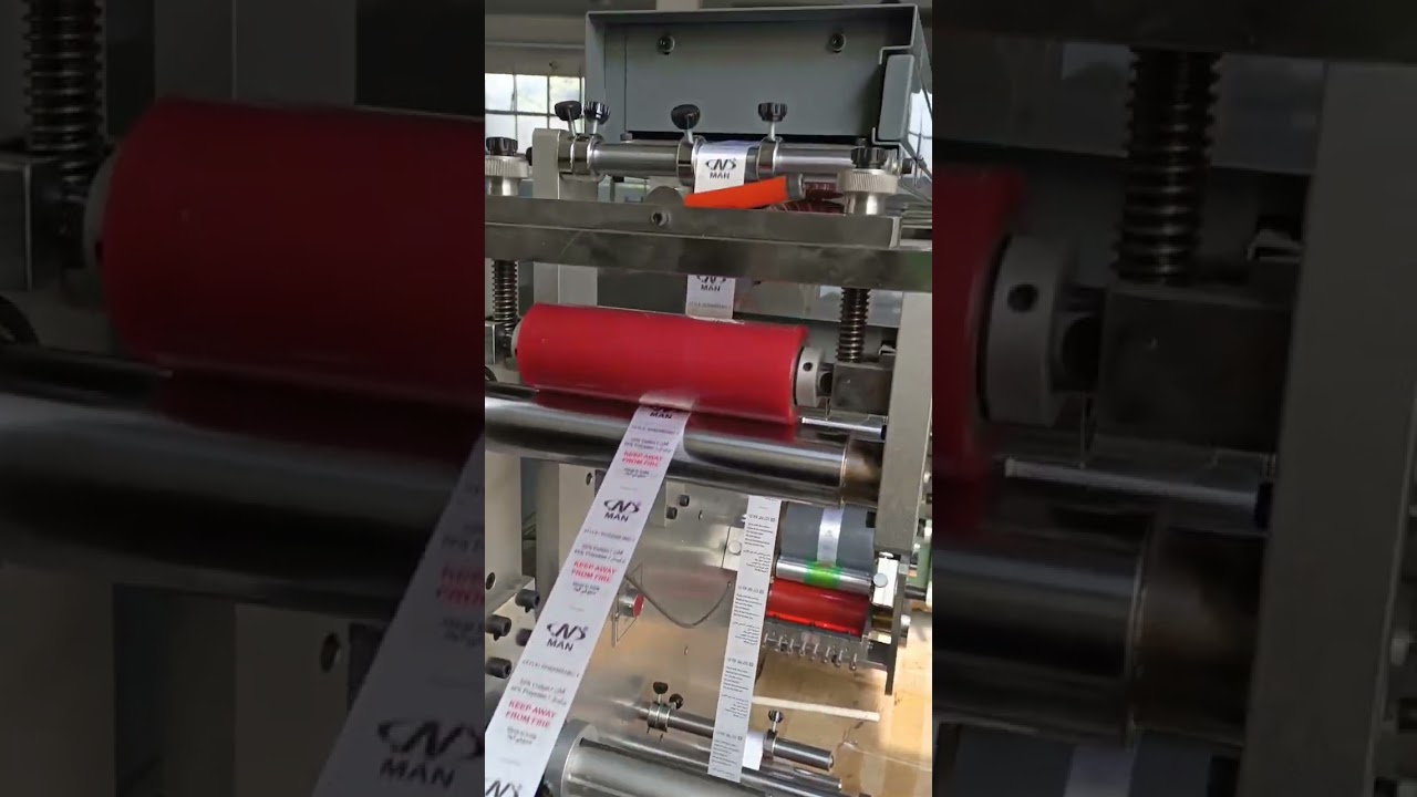 3 color flexographic label printing machine for satin taffeta care label printing