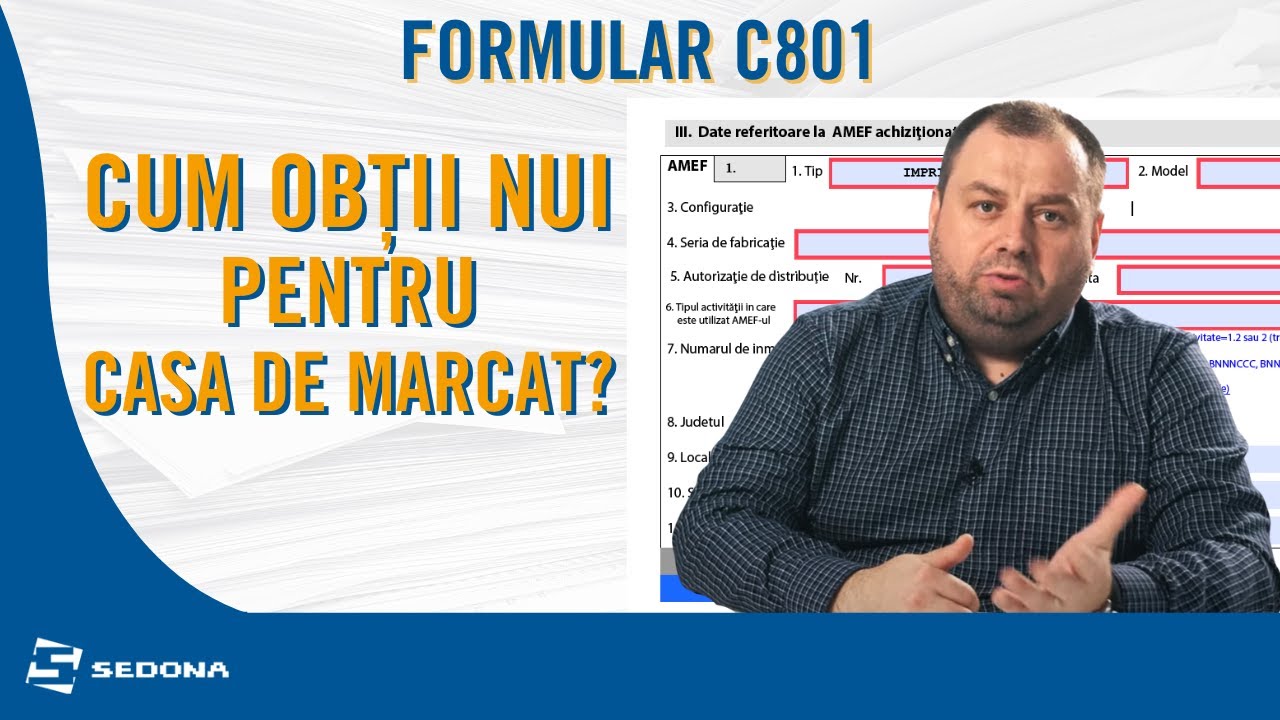 Obtinere NUI pentru Casa de Marcat | Cum Completezi Formularul C801