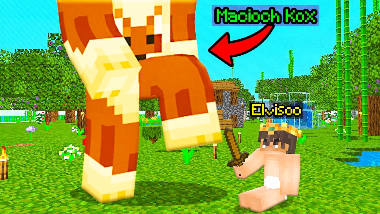 MACIOCH KOX ROZWALA NAJLEPSZEGO GRACZA w POLSCE w Minecraft! *Elvisoo xD*