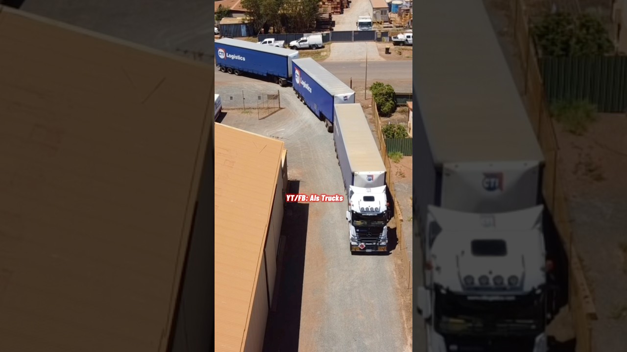 How well does a Triple #roadtrain corner?