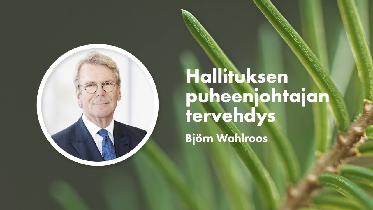 Hallituksen puheenjohtajan tervehdys, Björn Wahlroos, UPM-Kymmene Oyj:n yhtiökokous 2022