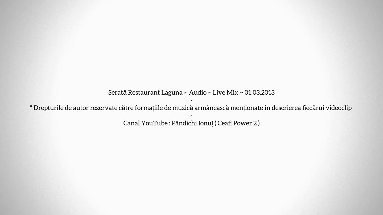 Serată Restaurant Laguna ( MAKIDONIA ) - 01.03.2013 - Live Mix - 384 