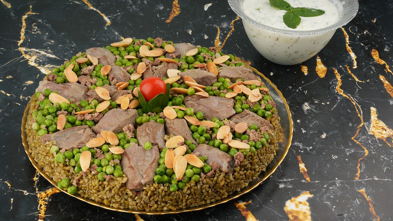 فريكة باللحم النكهة الشرقية التي لا تُقاوم👌🤤