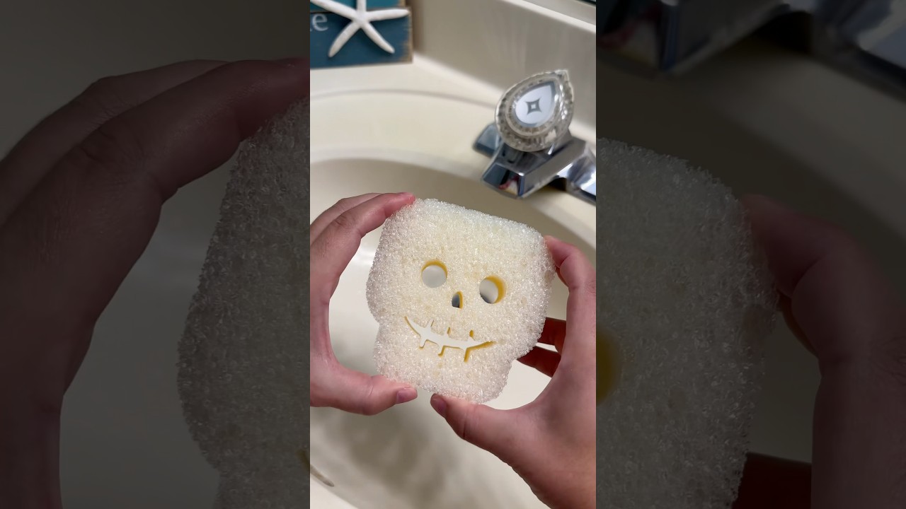 Is it too early for the Halloween Scrub Mommy? 👻 #sudsy #cleaning #halloween #cleaningmotivation