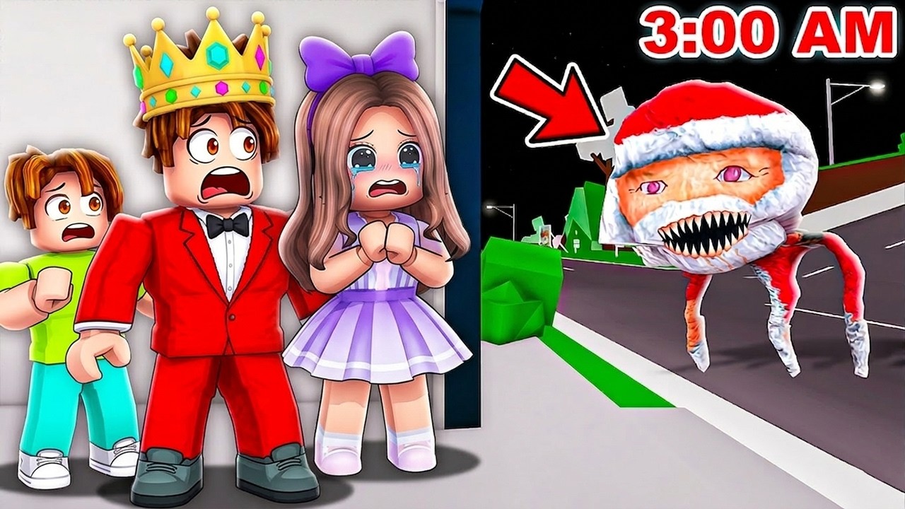 GOO GOO GAGA ist vor unseren HAUS um 3 Uhr MORGENS in Roblox Snapchat!