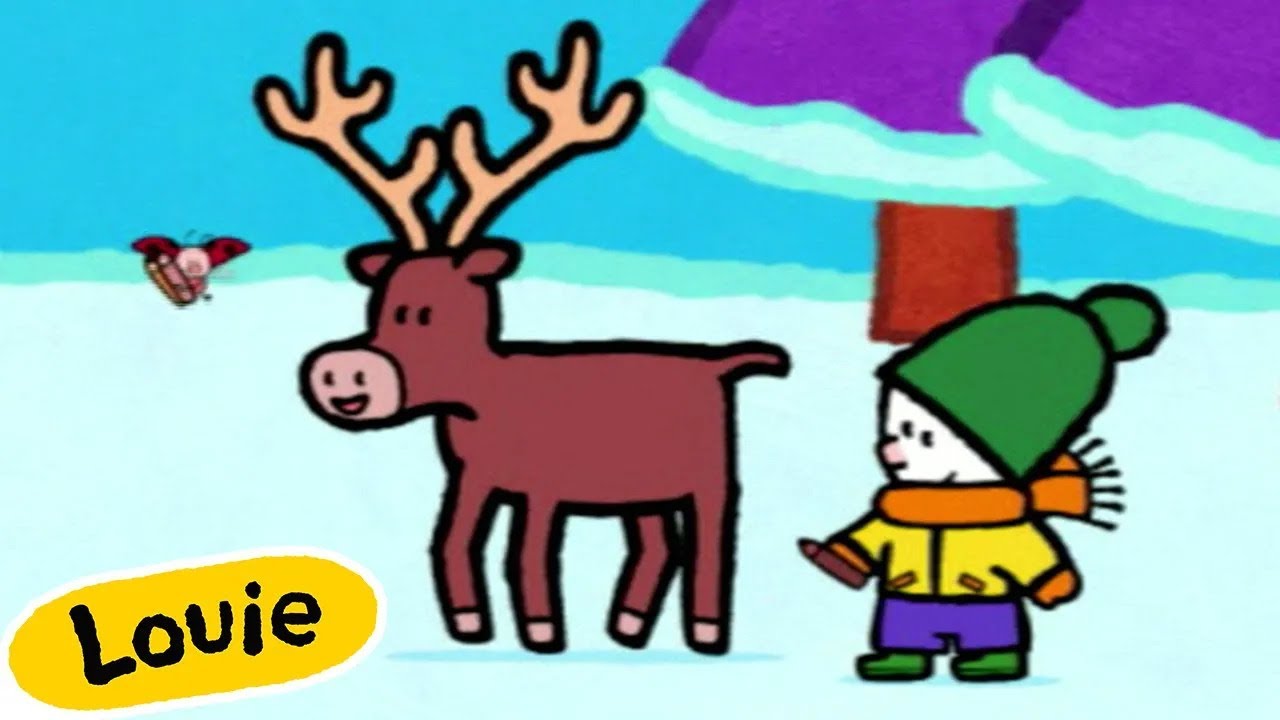 Louie, zeichne mir ein Rentier 🦌| Zeichentrickfilme für Kinder | Louie - Deutsche