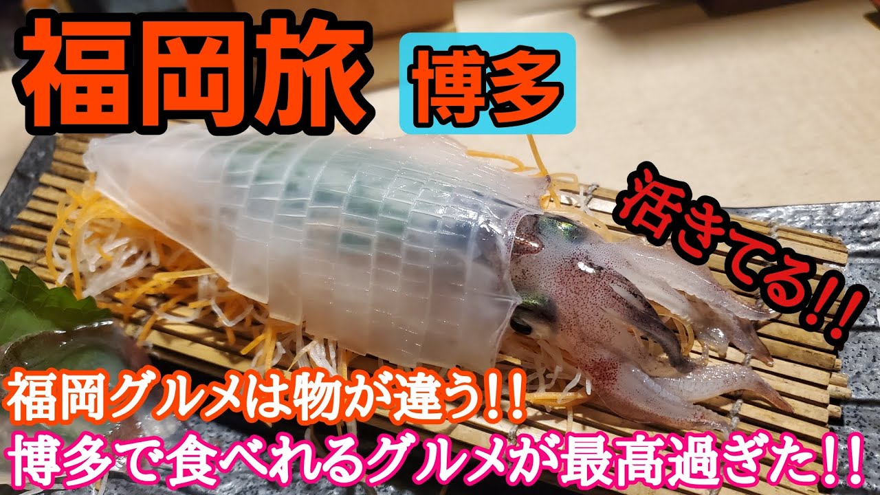 【福岡旅in博多】福岡グルメは物が違う！！博多で食べれるグルメが最高過ぎて暴飲暴食してしまった！！