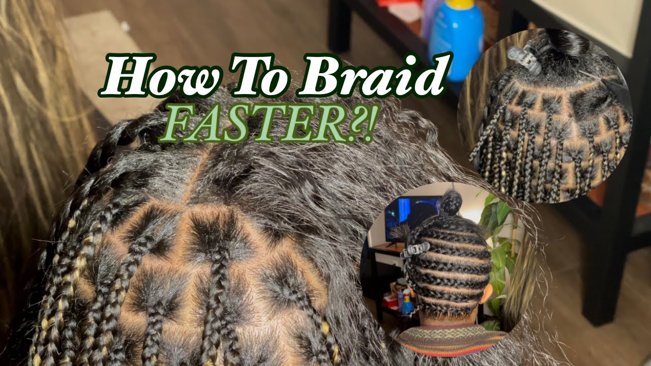 How To Braid Faster | Tucking Blunt Ends | Derastyles