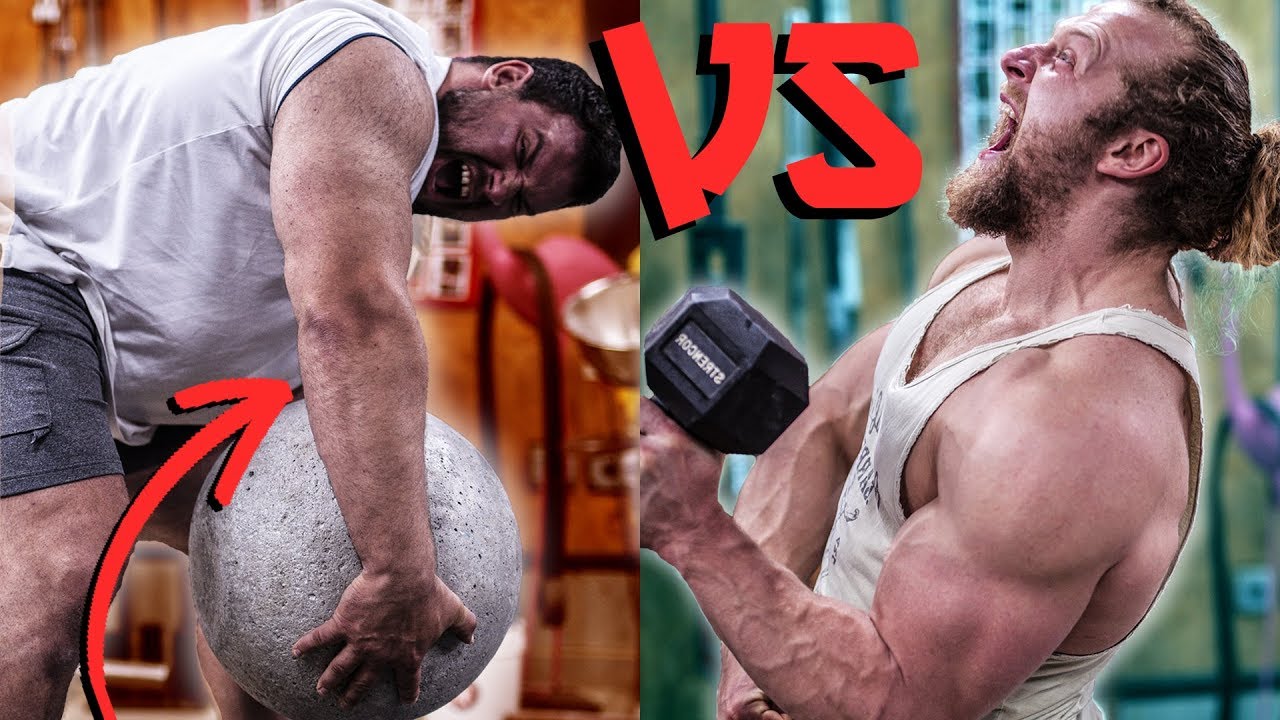 Who Builds Bigger Forearms STRONGMAN VS BODYBUILDING
