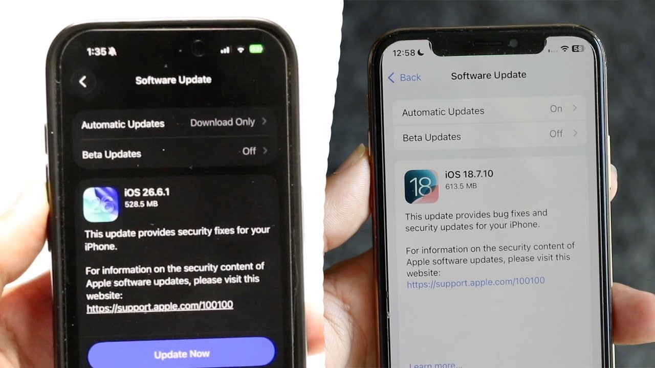 iOS 26.6.1 против iOS 18.7.10! (Сравнение) (Обзор)
