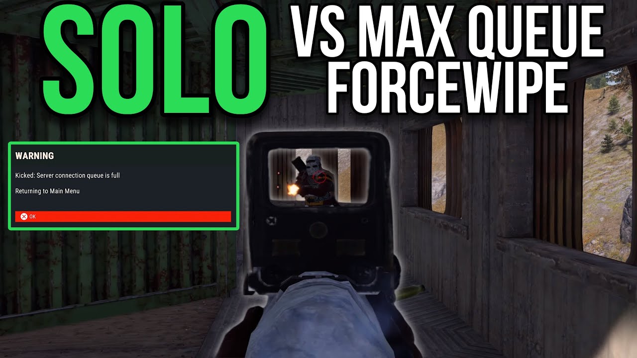 I Played SOLO FORCEWIPE on the HIGHEST Pop Server in Rust Console (Movie)