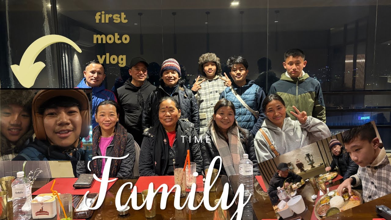 First moto vlog || family sanga dinner || gift ayo hai😂