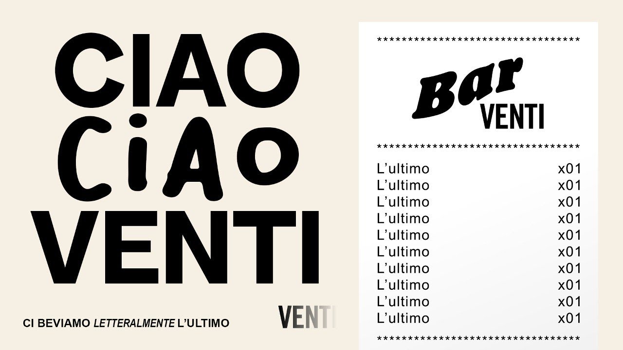 CIAO CIAO, VENTI