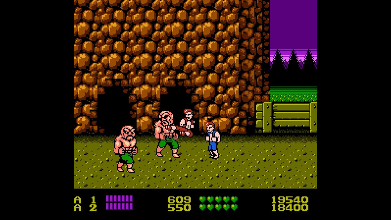 Real Double Dragon NES 2 player
