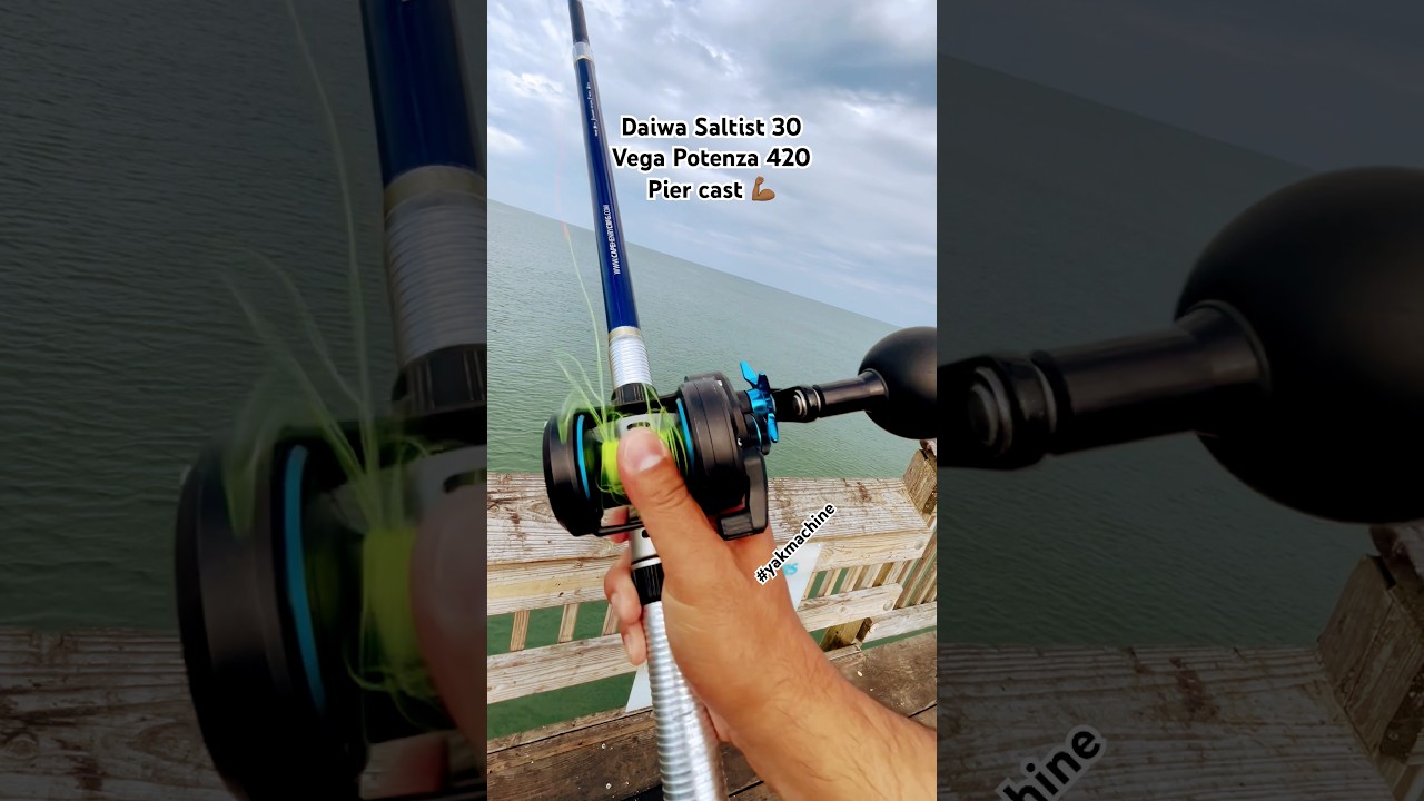 Daiwa Saltist 30 piercast #shorts #longcasting #surfcasting #surffishing #viralvideo #fyp #vega