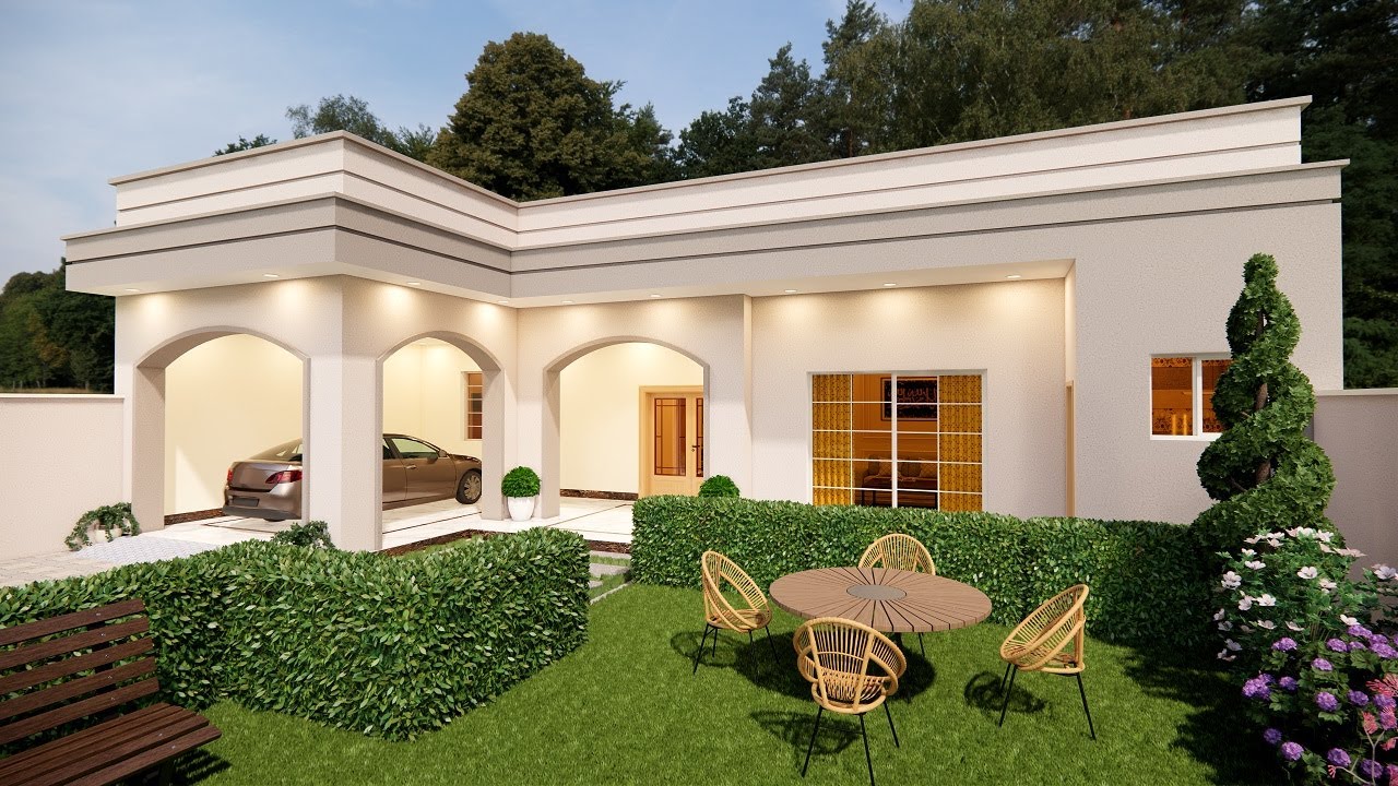 Single floor house design | Village house design | House architectural design