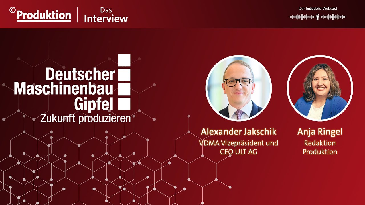 Maschinenbau: VDMA-Vizepräsident Alexander Jakschik über Bürokratie, Exportdruck & junge Talente