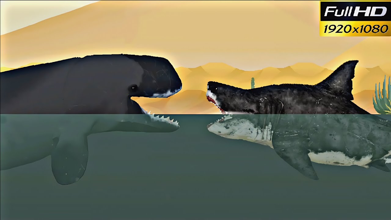 LIVYATAN vs MEGALODON in Melon Sandbox Playground! 🐋🦈💥 | Giant Sea Monster Mod Battle