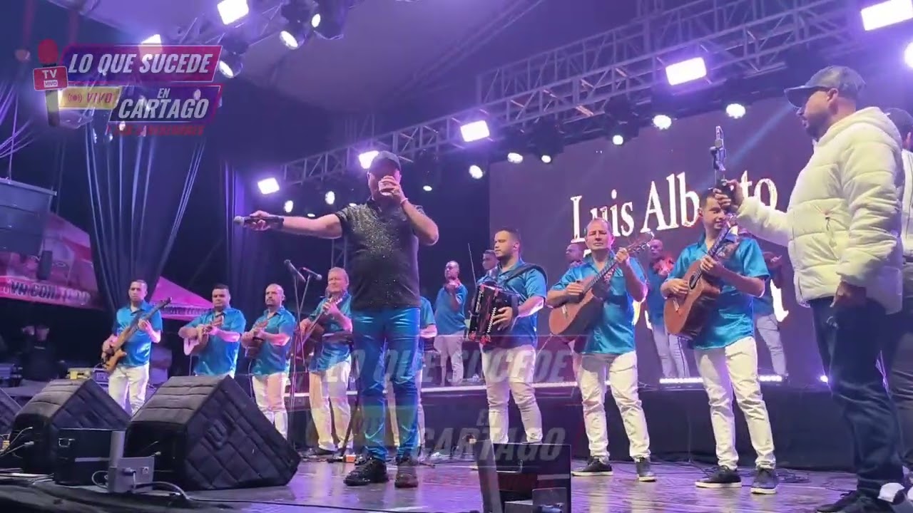 Así vivió Cartago el gran concierto de Luis Alberto Posada.