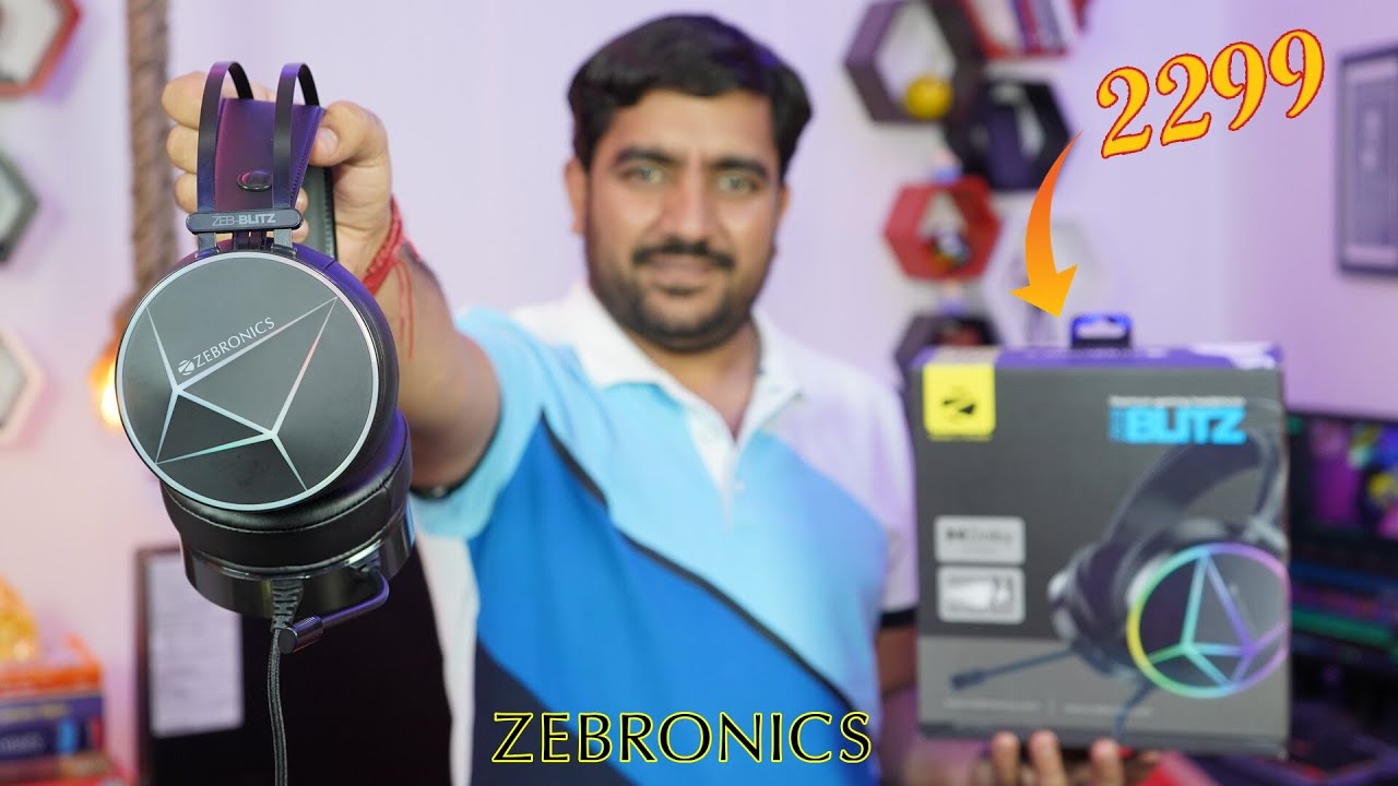 Zebronics ZEB-Blitz Gaming Headphones 🎧 With Dolby Atmos & 7.1 Surround Sound 🔥 [Hindi]